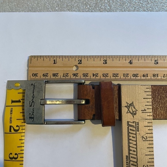 Ben Sherman Men's Brown Leather Belt 38 - Picture 8 of 9